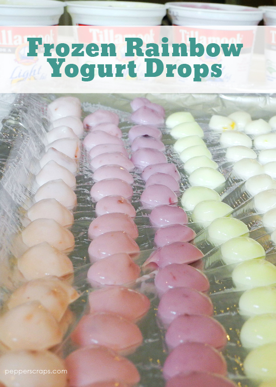 How to Make Frozen Rainbow Yogurt Drops