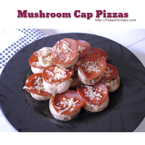 Mushroom Cap Pizzas
