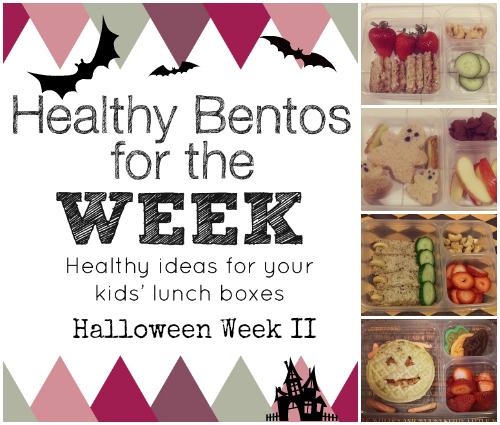 Healthy Bentos Lunches Halloween Week 2