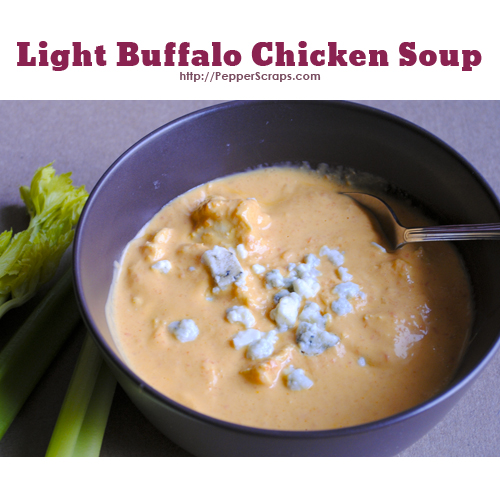 Light Buffalo Chicken Soup