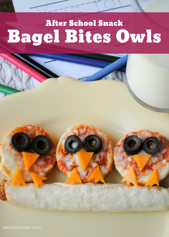 After School Snack Bagel Bites Owls