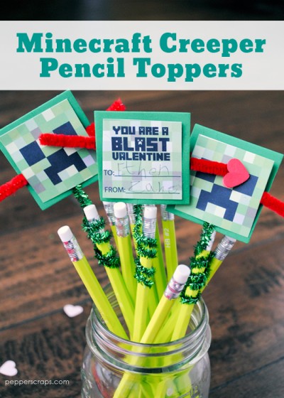 Minecraft Creeper Pencil Topper