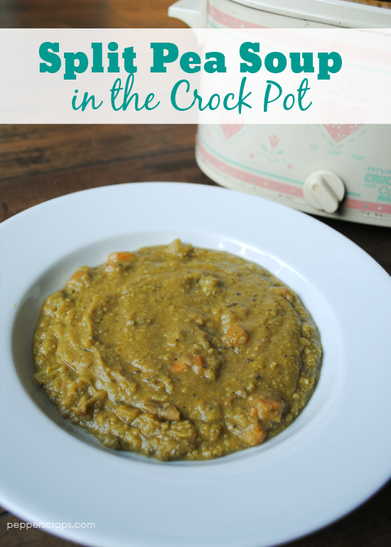 Split Pea Soup in the Crock Pot