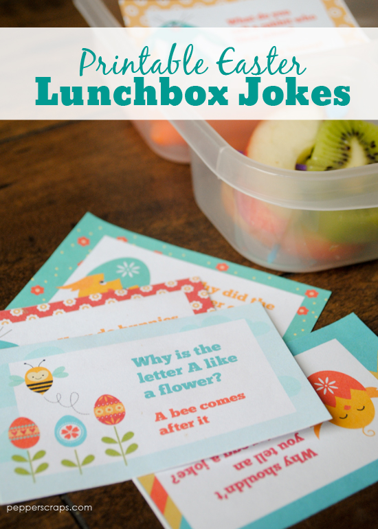 Free Printable Easter and Spring Lunch Box Jokes