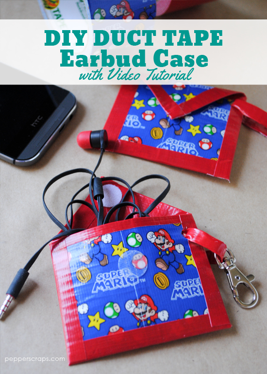 Easy DIY Duct Tape Earbud Case