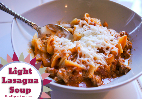 Light Lasagna Soup