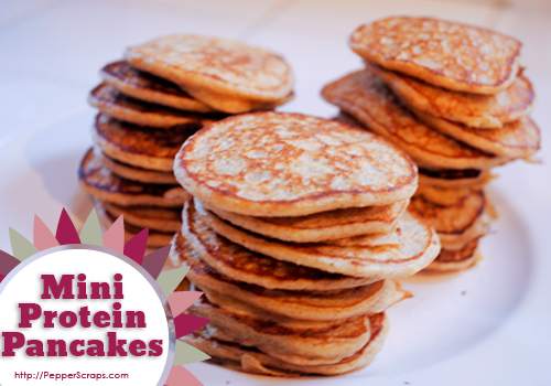 Protein   Pepper Mini protein bananas  Scraps make to how Pancakes with pancakes