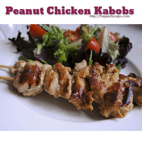 Peanut Chicken Kabobs