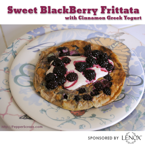 Sweet BlackBerry Frittata