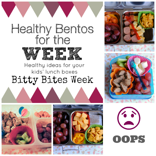 Healthy Bentos for a week bitty bites