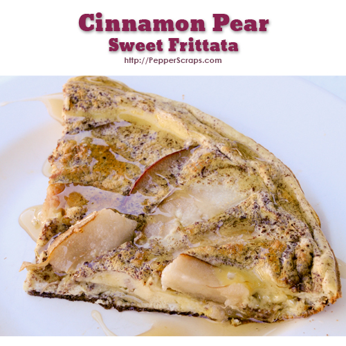 Cinnamon Pear Sweet Frittata