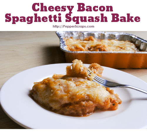 Cheesy Bacon Spaghetti Squash Bake