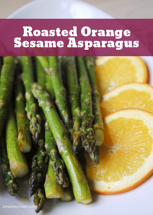 Roasted Orange Sesame Asparagus