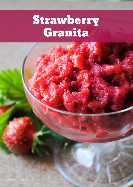 strawberry granita