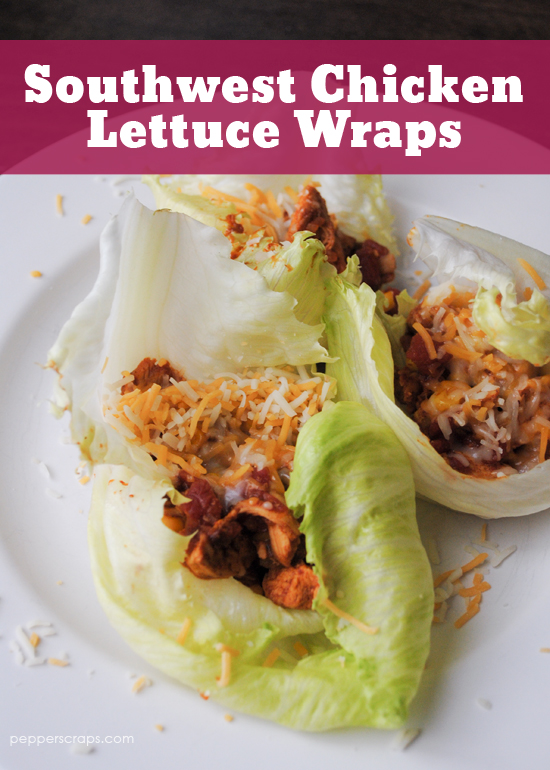 Southwest Chicken Lettuce Wraps