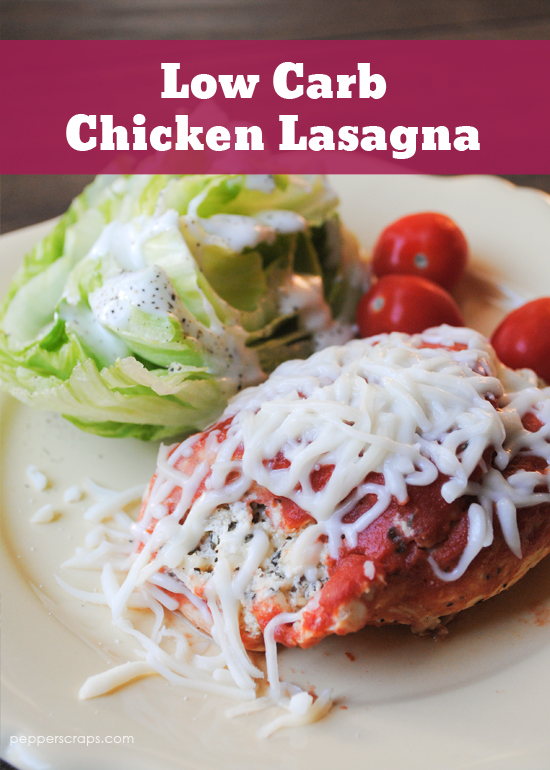 Low Carb Chicken Lasagna in the Crock Pot