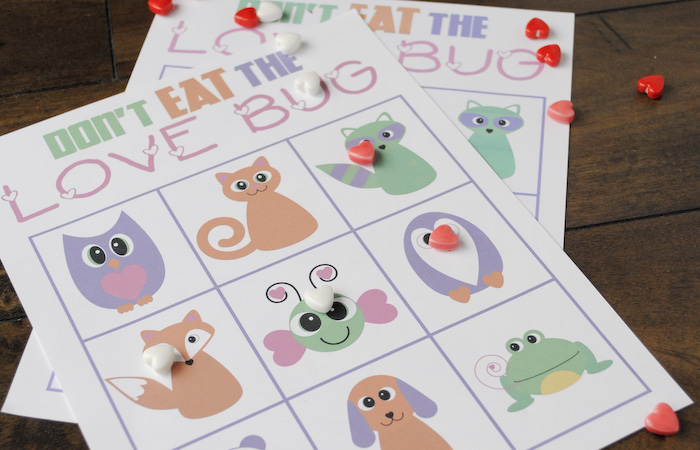 Don't Eat the Love Bug Printable Game