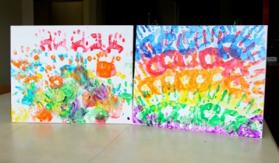 Rainbow Handprints