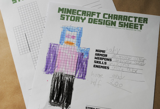 minecraft printables characters