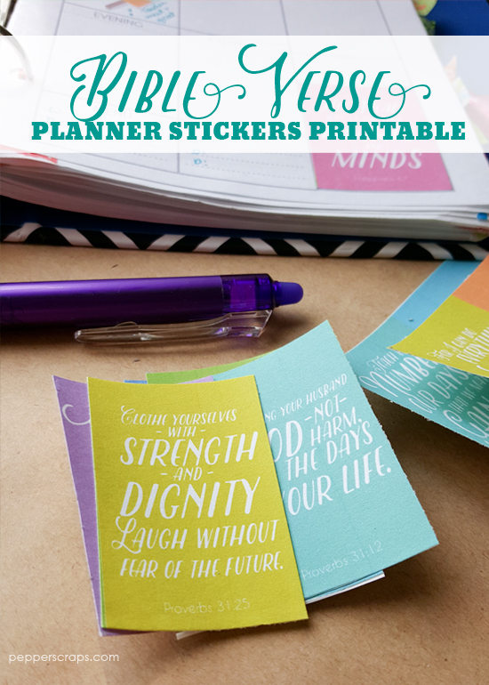 Bible Verse Planner Stickers Printable – Pepper Scraps Printables