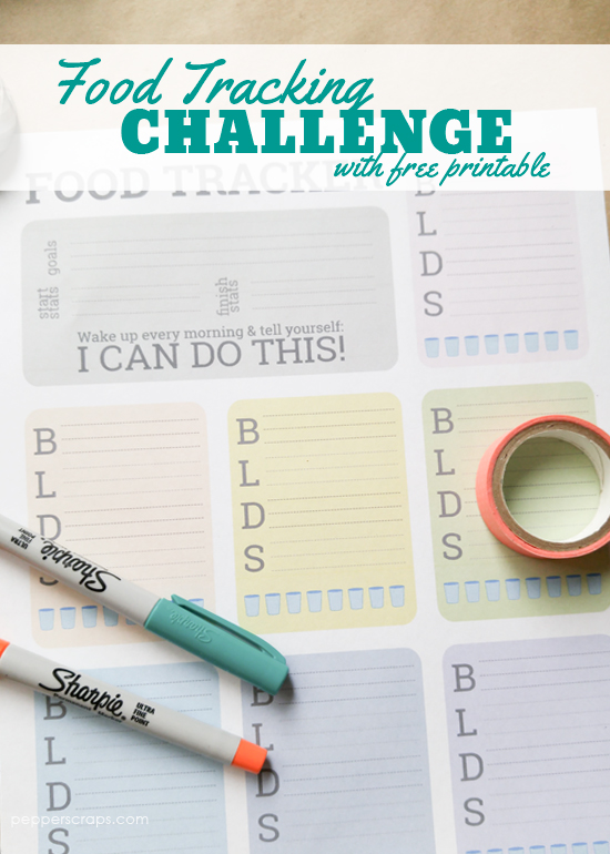 Food Tracking Challenge with Free Printable